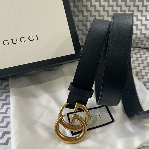 slim gucci belt